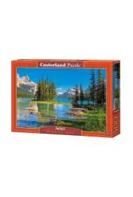 Puzzle 500 el. Maligne Lake, Canada Castorland
