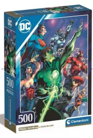Puzzle 500 el. Compact Dc Comics Justice League Clementoni