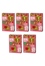 Bob Snail Przek�ska jab�kowo-truskawkowa Zestaw 5 x 60 g