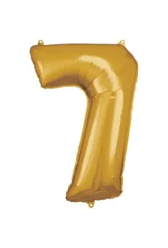 Amscan Balon foliowy cyfra 7 z�ota 57x86cm