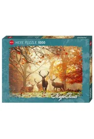 Puzzle 1000 el. Magiczny las - Jelenie Heye