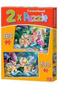 Puzzle 2W1 Beautiful Mermaids * Castorland