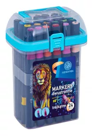 Astra Markery artystyczne tr�jk�tne dwustronne p�dzelkowa i �ci�ta ko�c�wka 24 szt.