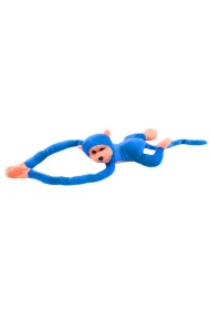 Ma�pka pluszowa z d�wi�kiem niebieska 80cm LeanToys