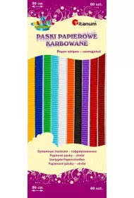 Titanum Ozdoba papierowa paski karbowane 30 cm