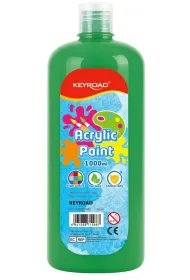 Farba akrylowa KEYROAD butelka 1000ml zielona