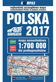 Polska 2017. Mapa samochodowa dla profesjonalist�w 1:700 000