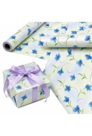PaperHit Papier ozdobny Niebieskie Kwiaty X-Strong 35cmx20m