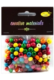 Galeria Hobby Koraliki drewniane kolorowe 26g