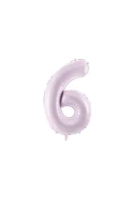 PartyDeco Balon foliowy 6 fioletowy 72cm