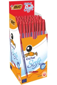 Bic Dugopis Cristal Soft czerwony (50szt)