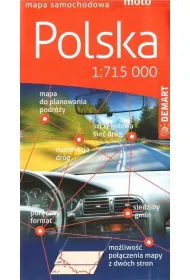 Polska 1:715 000 mapa samochodowa
