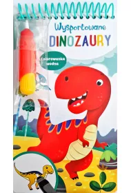 Wysportowane dinozaury. Kolorowanka wodna
