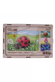 Puzzle drewniane 4w1 owady PuzzleOK