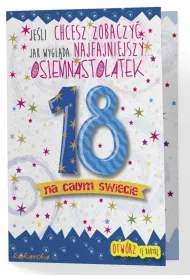 Kukartka Karnet Urodziny 18-latka (lusterko) DK-484