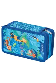 Herlitz Pi�rnik potr�jny z wyposa�eniem Jungle Safari
