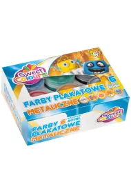 Sweet colours Farby plakatowe metaliczne 6 x 20 ml