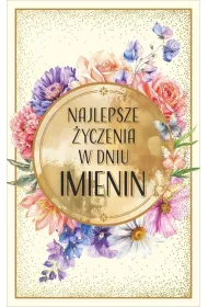 Art Nuvo Karnet Imieniny (13x20,5cm) KI-01
