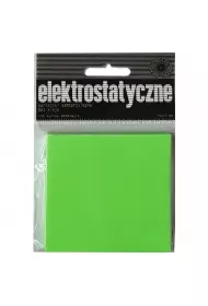 Ziemia Obiecana Karteczki elektrostatyczne samoprzylepne Neon zielone 75x75 mm 100 kartek