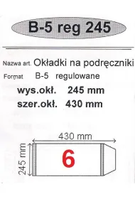 Narnia Ok�adka na podr�cznik B5 regulowana 50 szt.