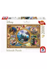 Puzzle PQ 2000 el. Bohaterowie bajek Disneya Schmidt