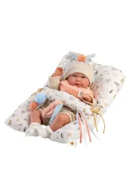 Lalka bobas Mimi paczca z poduszk 42cm Llorens