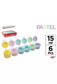 Mp Main Paper Farba plakatowa tempera pastel 6x15ml