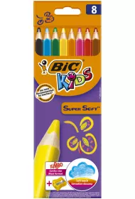 Bic Kredki o��wkowe Super Soft 8 kolor�w