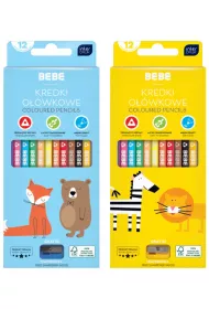 Interdruk Kredki owkowe trjktne z temperwk BB Kid 12 szt.