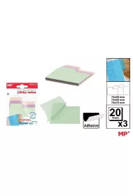 Mp Main Paper Karteczki samoprzylepne indeksuj�ce 3x20szt