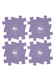 Askato Mata pod�ogowa sensoryczna Magic Set Fiolet - 16 element�w