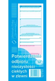 Michalczyk i Prokop Potwierdzenie odbioru nieczysto�ci ciek�ych w zlewni