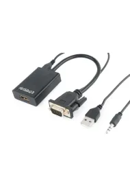 Gembird Konwerter VGA do HDMI 15 cm czarny