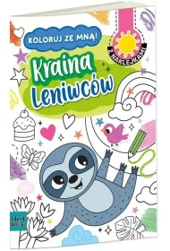 Kolorowanka a4 koloruj ze mn� - kraina leniwc�w