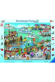 Puzzle ramkowe 24 el. Dzie� w porcie Ravensburger