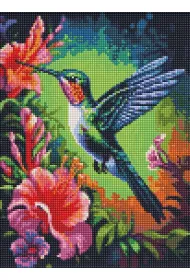 Ideyka Diamentowa mozaika - Wdzi�czny koliber 30x40cm