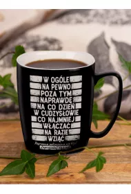 Nadwyraz.com Kubek ceramiczny czarny matowy Parszywa 10