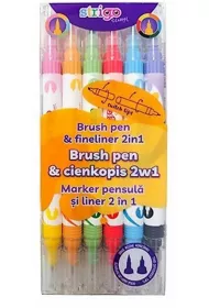 WPC Cienkopis dwustronny 6 szt.