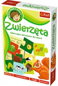 Puzzle Ma�y odkrywca. Zwierz�ta Trefl