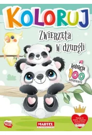 Zwierz�ta w d�ungli. Koloruj
