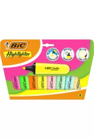 Zakre�lacz BIC Flat Highlighter Neon pastel blister 8szt.