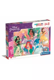 Puzzle maxi 24 el. Supercolor. Princess Clementoni