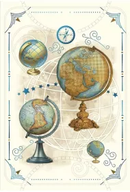 DaVinci Karnet + koperta Globusy 12x18cm