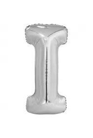 Amscan Balon foliowy litera I srebrna 40,5x86cm