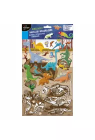 Kidea Naklejki wielorazowe Dinozaury 20.5 x 37 cm