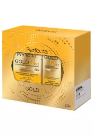 Perfecta Zestaw Gold Q10 krem do twarzy 50+ + krem pod oczy 50 ml + 15 ml