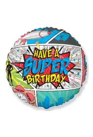 Balon foliowy SuperBirthday 45cm