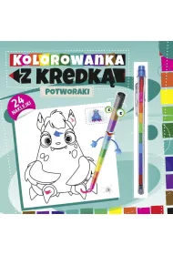 Kolorowanka z kredk�. Potworaki