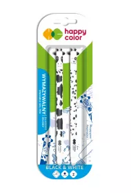 Happy Color Dugopis wymazywalny Black&White 0.5mm niebieski 2 szt.
