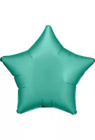 Amscan Balon foliowy Lustre Jade Green gwiazda luzem 48cm